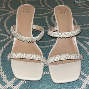 A New Day Pearl Low Chunk Heels